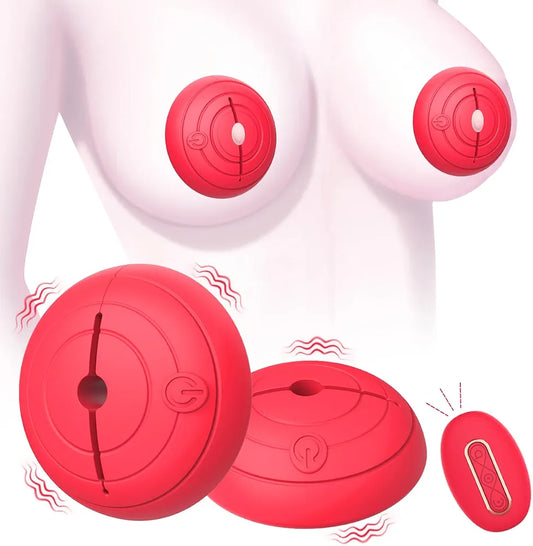 Remote-Controlled Vibrating Nipple Clamps with 10 Modes and 3 Intensity Levels