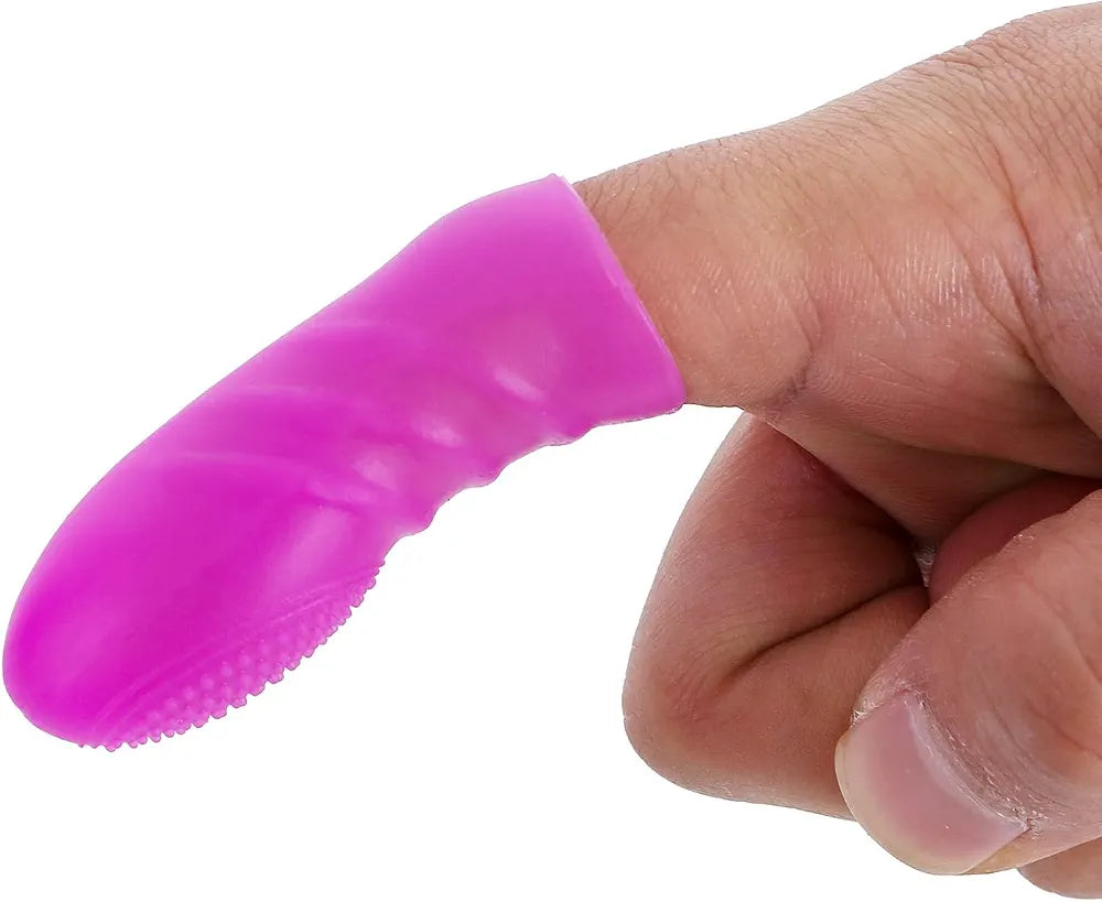 Silicone Finger Sleeve Stimulator Set for Couples - 3-Piece G-Spot and Prostate Massager
