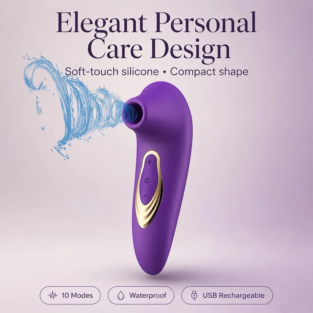 2026 Rose Adult Suction Toy for Women, 10 Vibration Modes, Waterproof, Discreet Design WC9-02