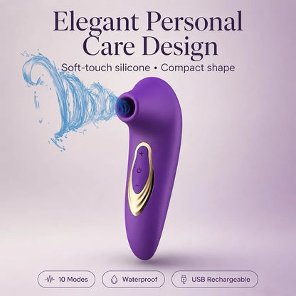 2026 Rose Adult Suction Toy for Women, 10 Vibration Modes, Waterproof, Discreet Design WC9-02