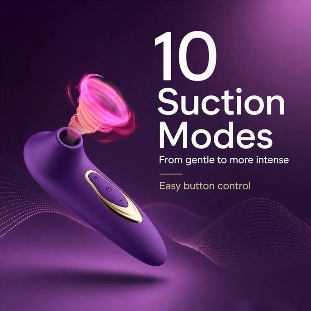 2026 Rose Adult Suction Toy for Women, 10 Vibration Modes, Waterproof, Discreet Design WC9-02