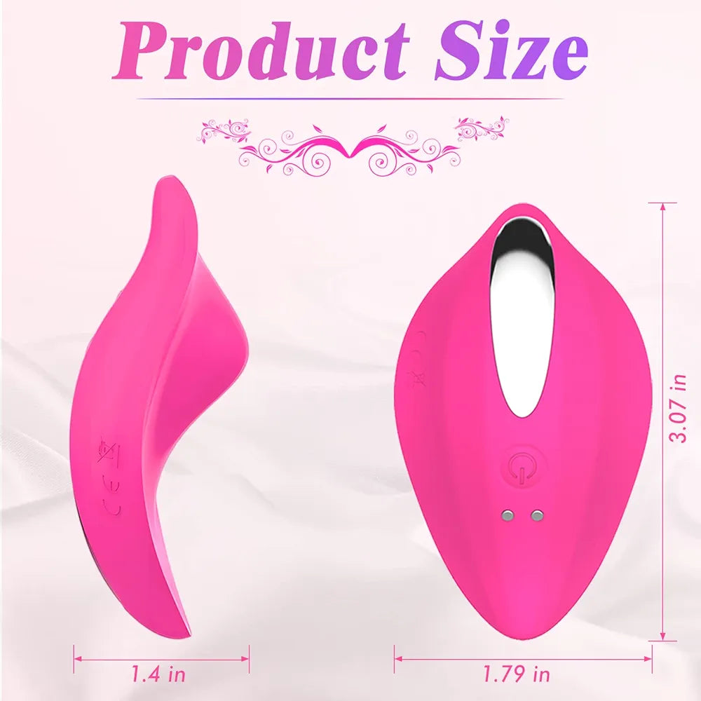 Remote-Controlled Wearable Panty Vibrator with 12 Modes for Couples