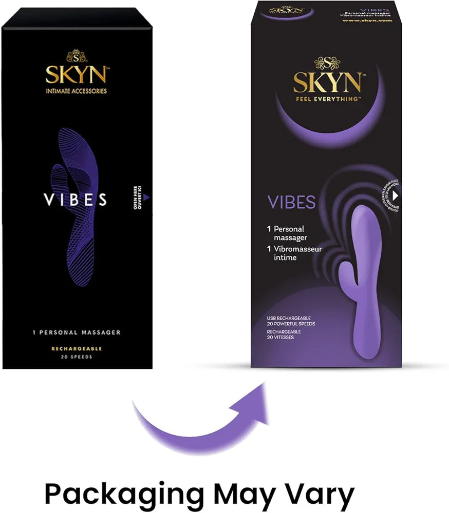 SKYN Vibes Rechargeable 20-Speed Premium Personal Massager