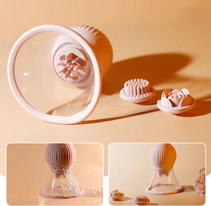 App-Controlled Rotating Nipple Suction Massager with 9 Vibration Modes and 3 Interchangeable Heads