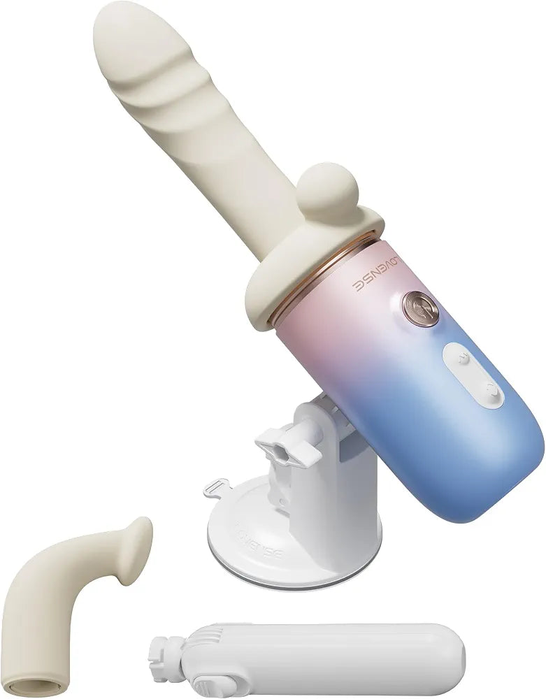 LOVENSE Spinel App-Controlled Thrusting, Vibrating, and Heating Dildo with Dual Stimulation and Suction Cup