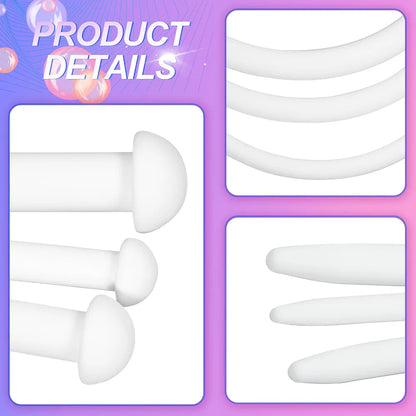 7-Piece Silicone Urethral Sound and Urinary Dilator Set for Men