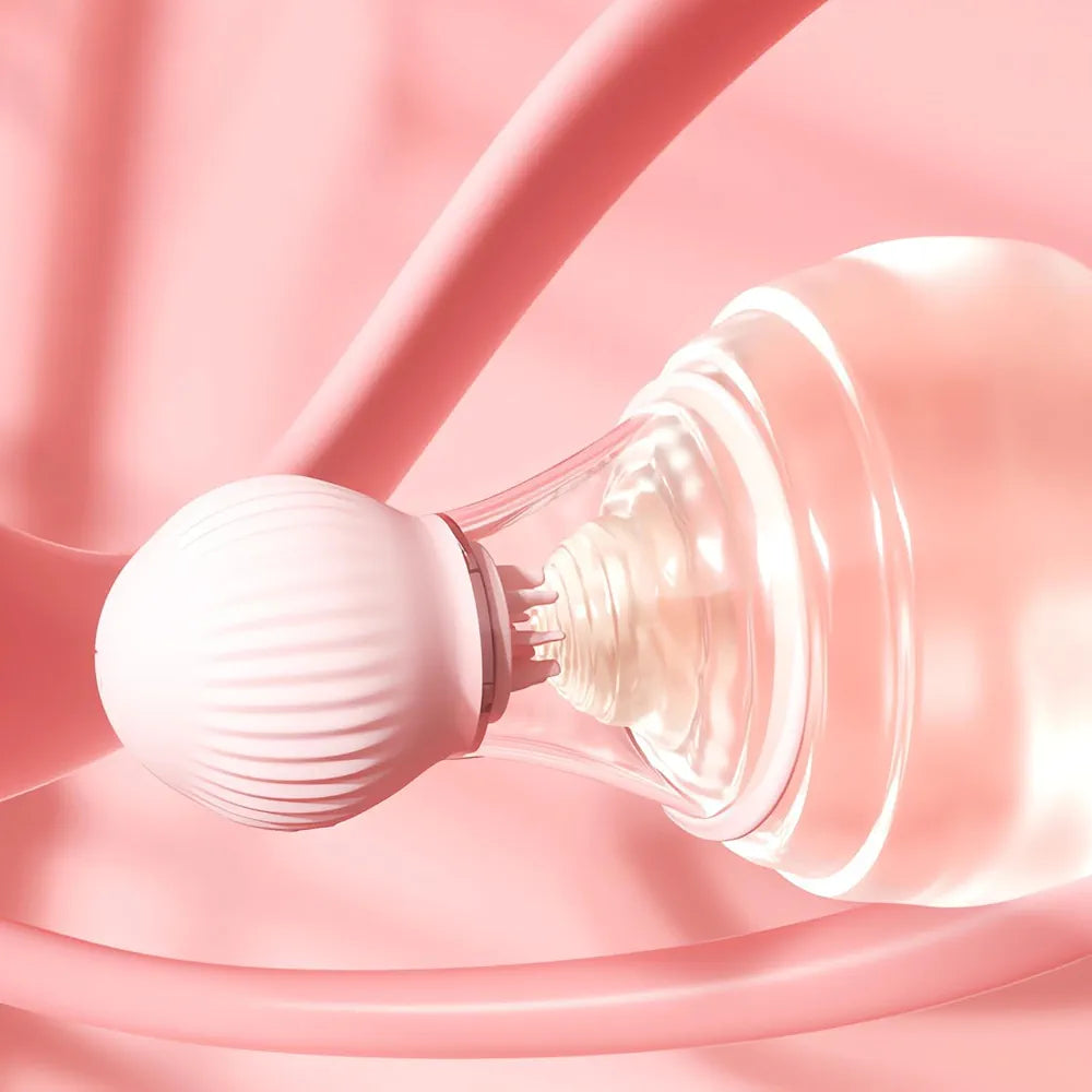 App-Controlled Rotating Nipple Suction Massager with 9 Vibration Modes and 3 Interchangeable Heads