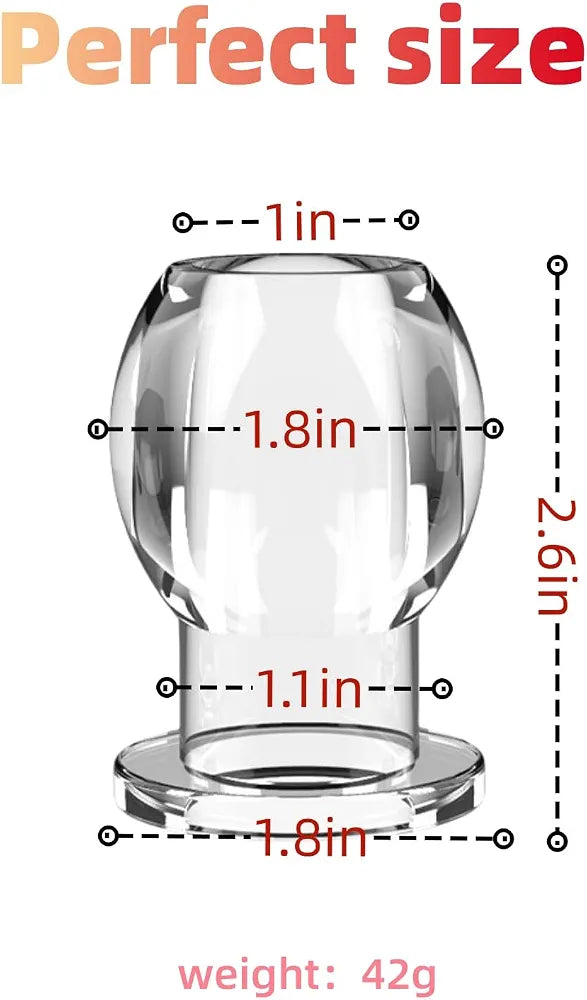 Clear Silicone Anal Plug and Dilator Set for Couples