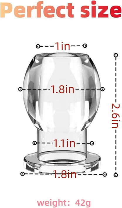 Clear Silicone Anal Plug and Dilator Set for Couples