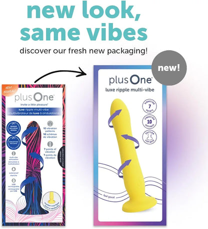 PlusOne Advanced Thrusting Vibrating Dildo with Suction Base and Multi-Mode Stimulation
