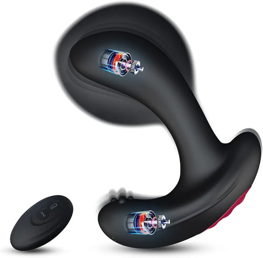 Inflatable Remote-Controlled Prostate Massager with 10 Vibration Modes