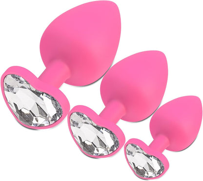 3-Piece Silicone Anal Training Plug Set for Beginners