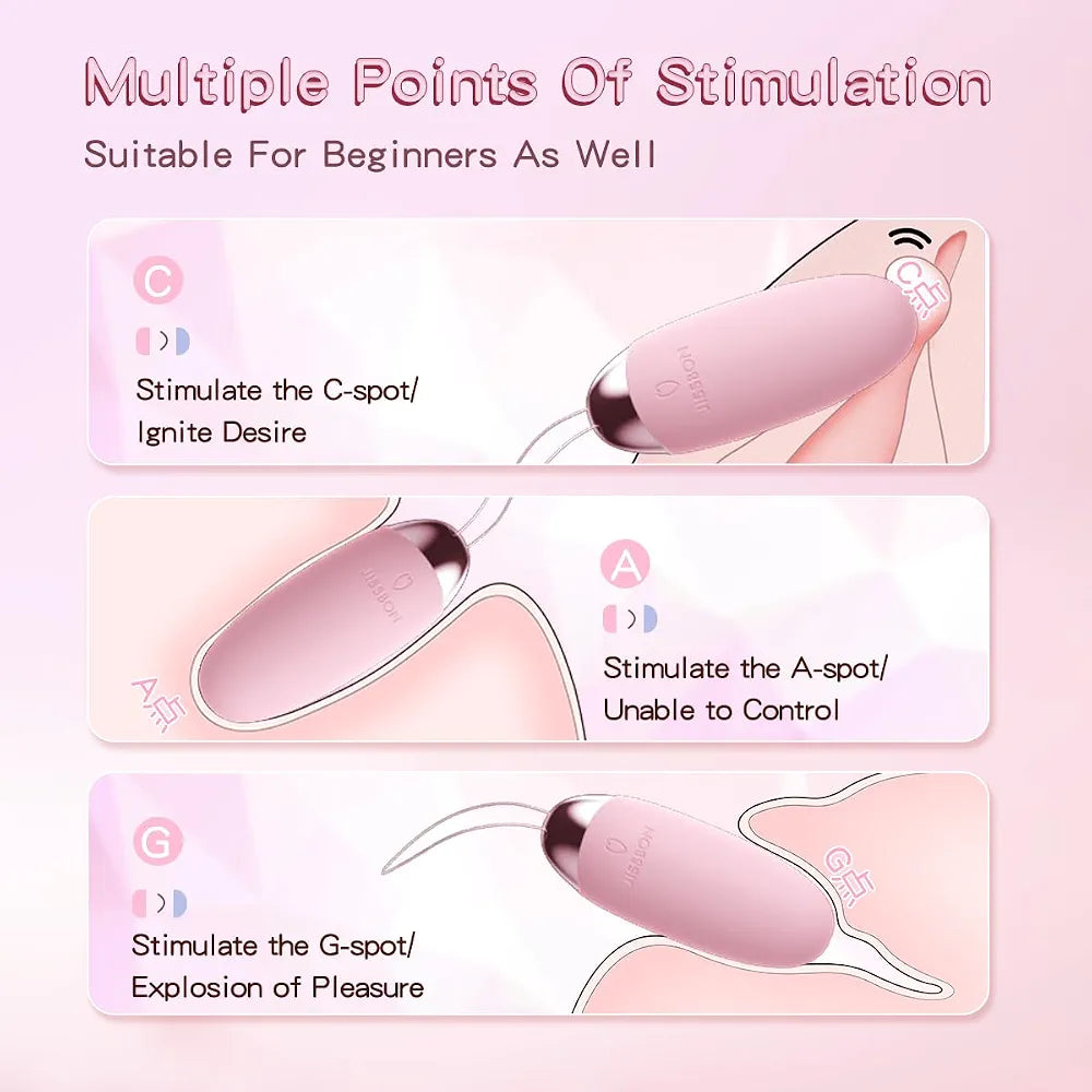 8-Mode Mini Silicone Bullet Vibrator - Wearable Personal Massager for Clitoral and Nipple Stimulation