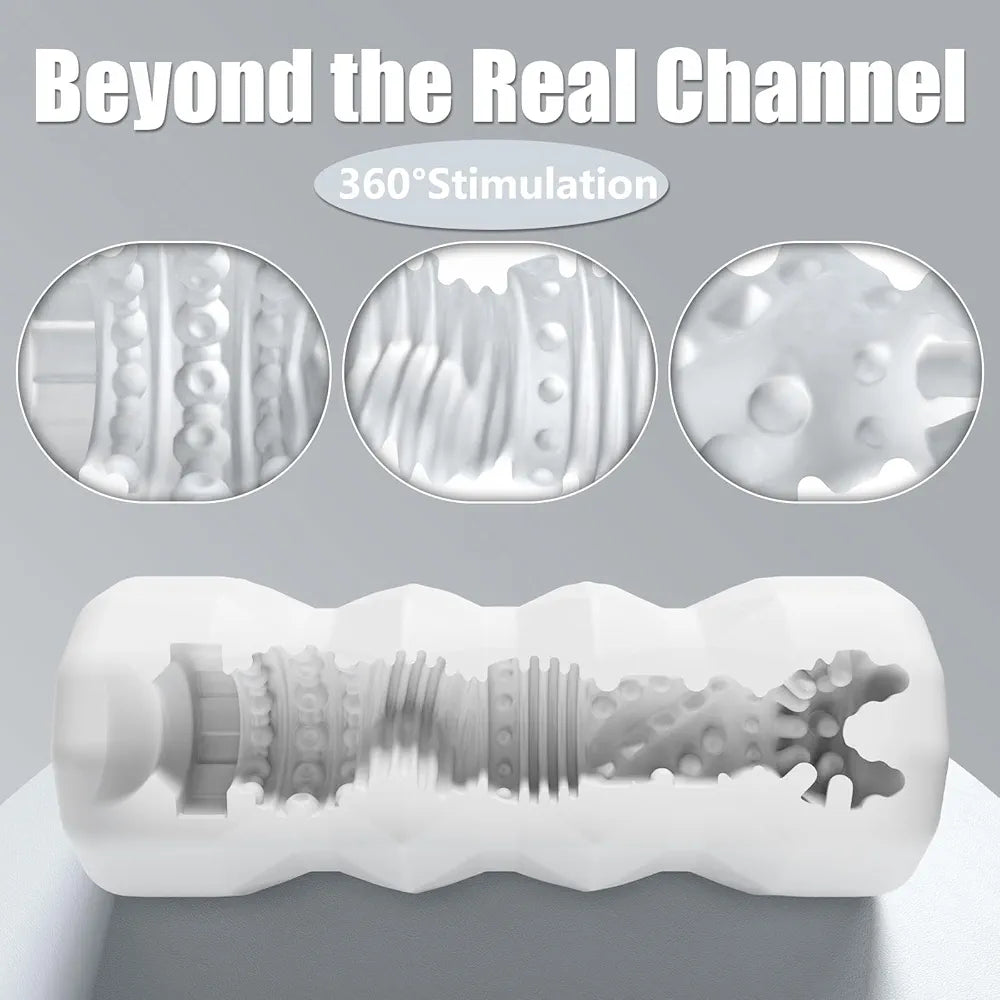 Realistic TPE Male Masturbation Sleeve with 3D Texture and Storage Case