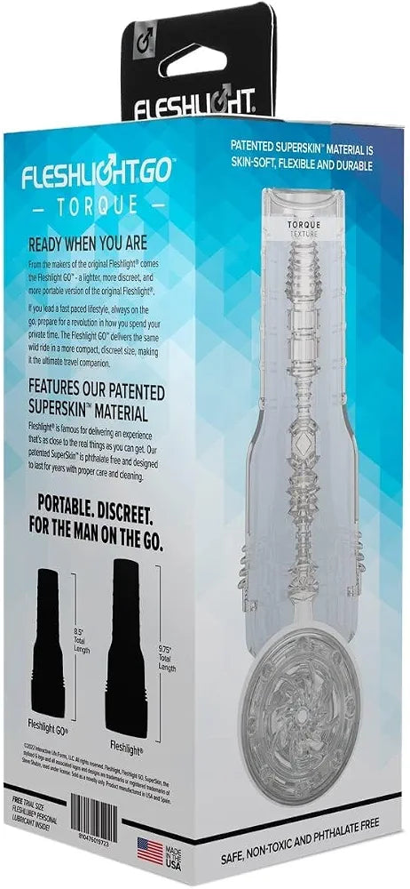 Fleshlight Go Torque - Clear Male Masturbator and Sex Toy