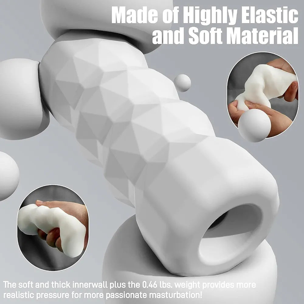 Realistic TPE Male Masturbation Sleeve with 3D Texture and Storage Case