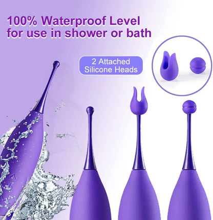 Aumood High-Frequency Dual-Stimulation Vibrator for Women and Couples with Whirling Motion