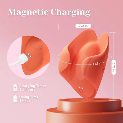 Rechargeable Palm-Sized Clitoral Massager with 7 Vibration Modes - Waterproof Discreet Mini Bullet