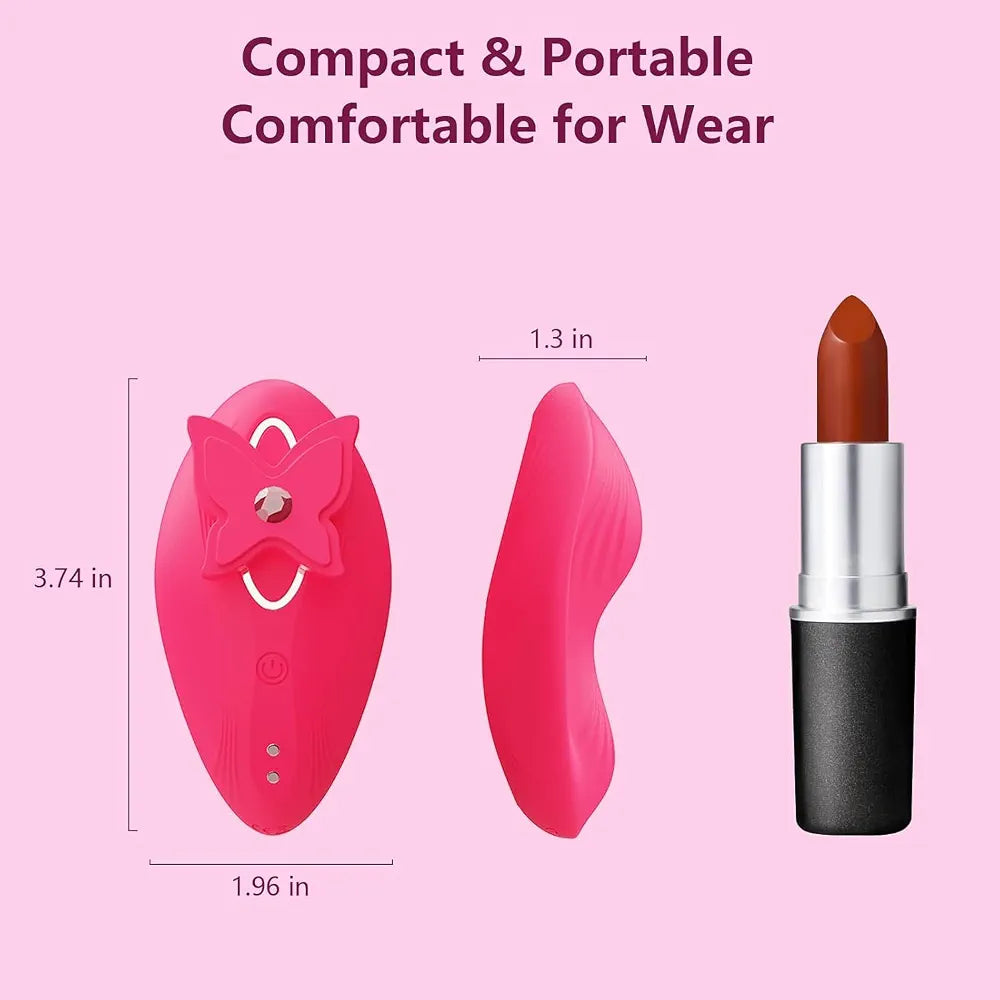 Butterfly Wearable App-Controlled Panty Vibrator - 9 Vibration Modes, Waterproof & Rechargeable