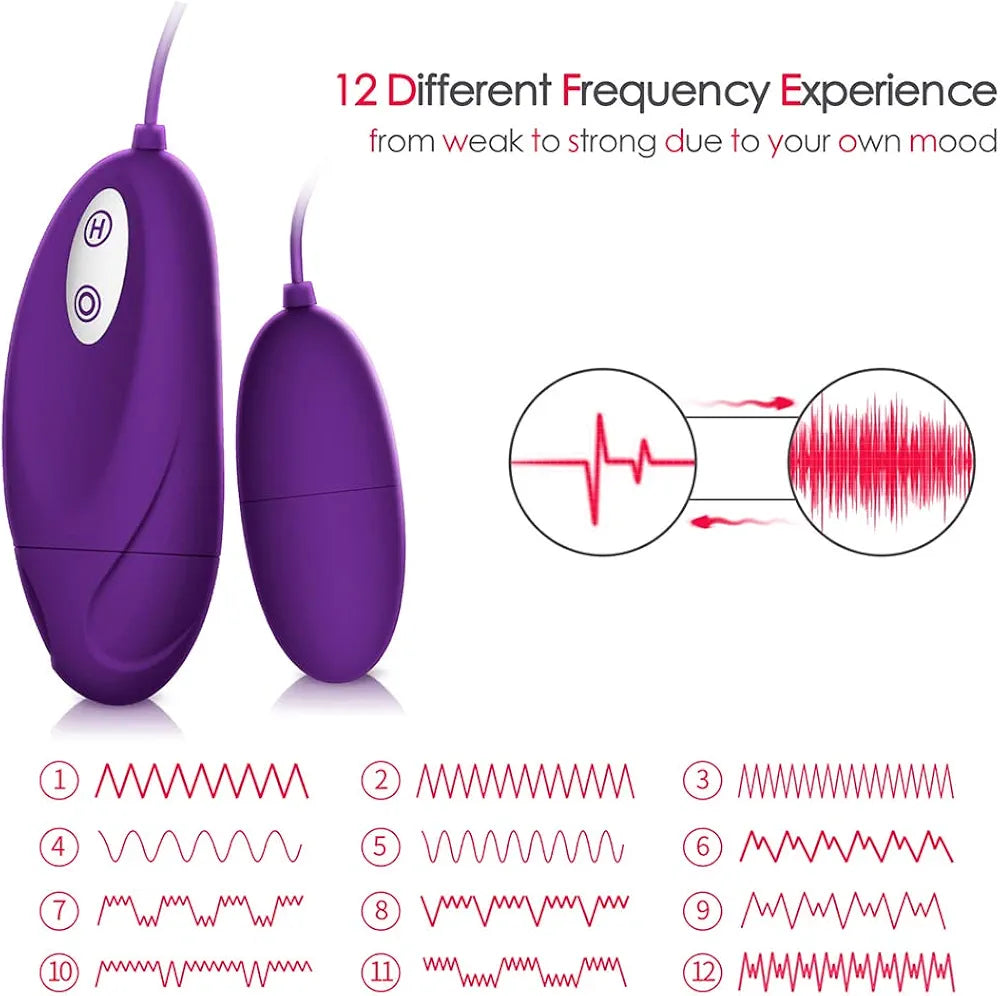 Premium Waterproof Remote-Controlled Silicone Love Egg with 13 Vibration Modes