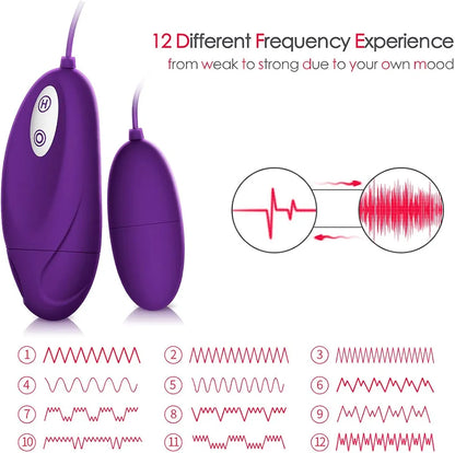 Premium Waterproof Remote-Controlled Silicone Love Egg with 13 Vibration Modes