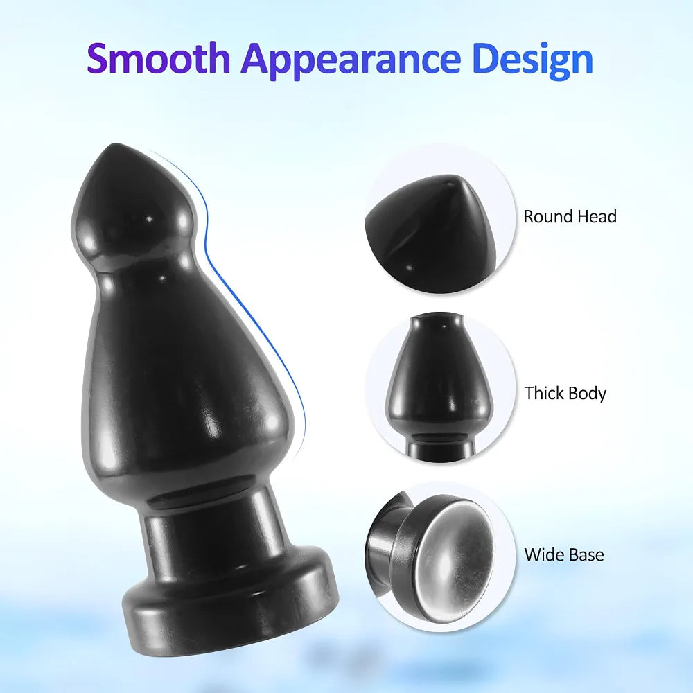 Premium Extra-Large Silicone Anal Training Beads with Suction Base