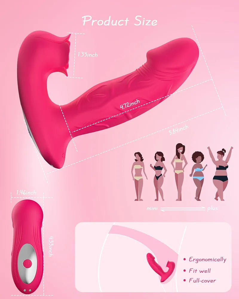 Rose-Shaped Remote Controlled G-Spot and Nipple Stimulator with 9 Vibration Modes