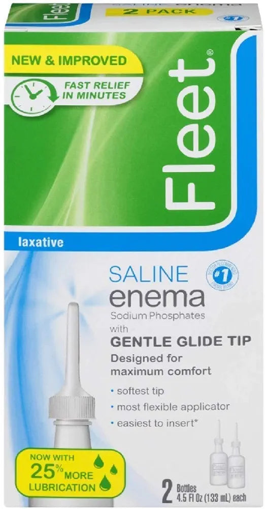 Fleet Saline Enema for Adult Constipation Relief, 4.5 Fl Oz
