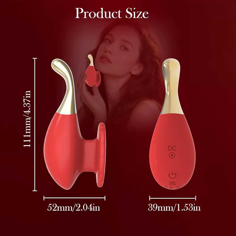 10-Mode Rechargeable Finger-Clip Clitoral Stimulator and Nipple Massager for Couples
