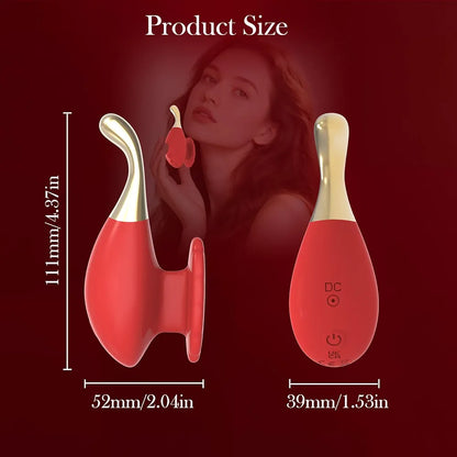 10-Mode Rechargeable Finger-Clip Clitoral Stimulator and Nipple Massager for Couples