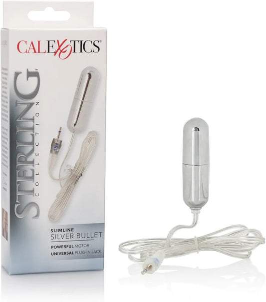 Sterling Collection Slimline Silver Bullet Vibrator by CalExotics