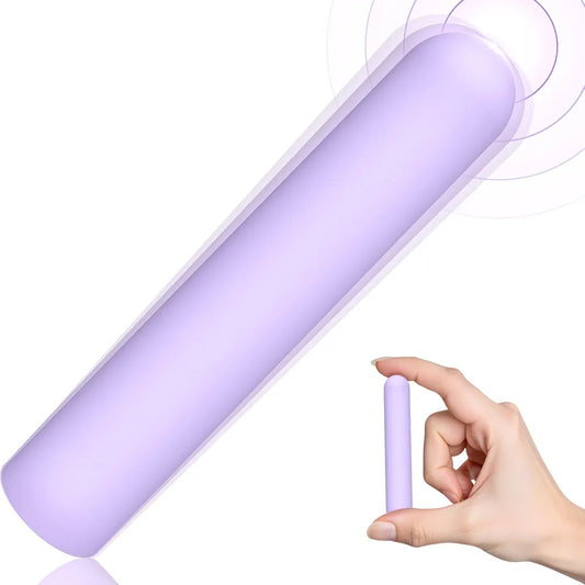 Toyfary Waterproof Mini Bullet Vibrator - 10-Mode Rechargeable Silicone Finger Massager for G-Spot, Nipple, and Anal Stimulation