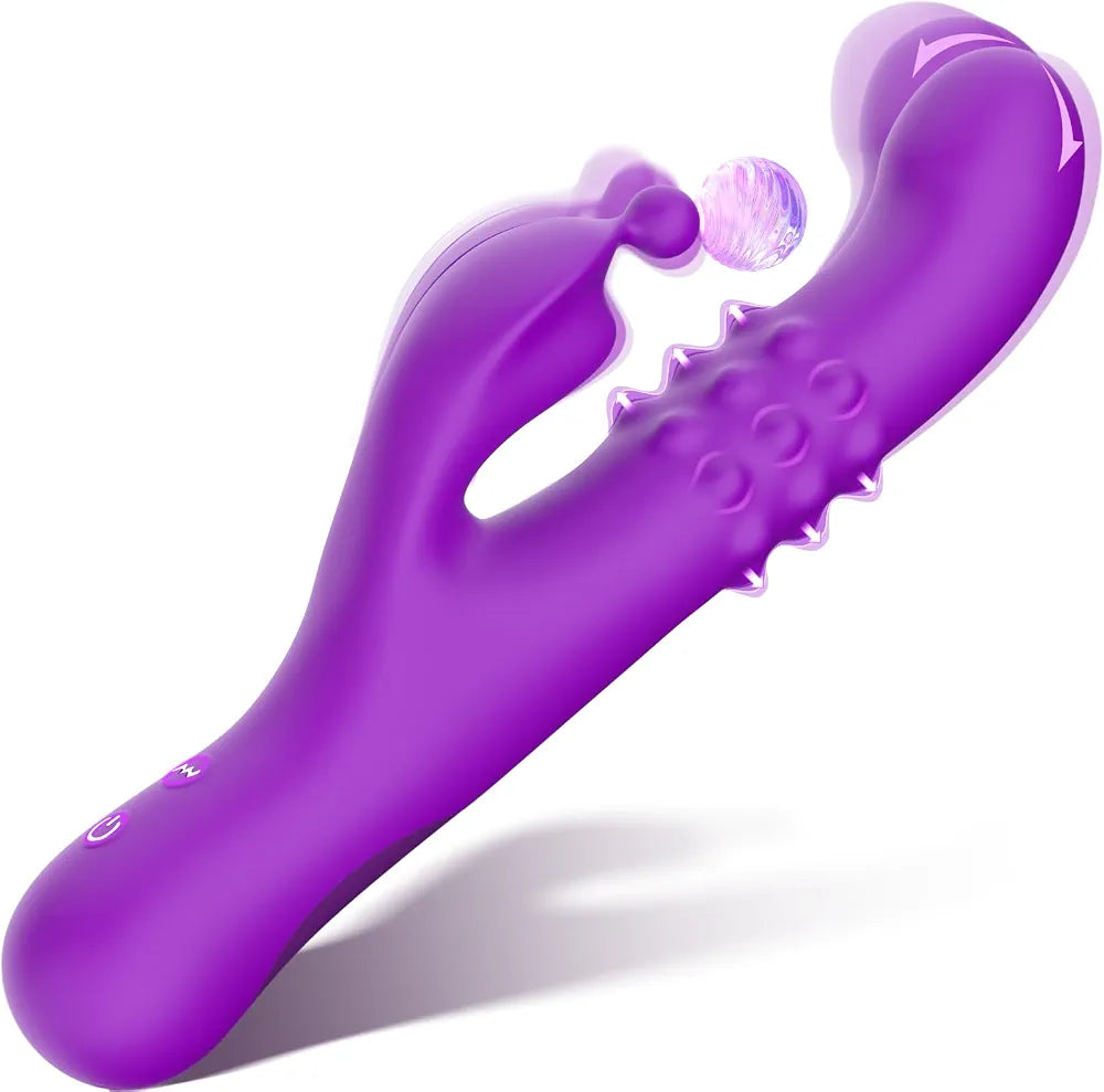10-Mode Dual-Stimulation Rabbit Vibrator for G-Spot and Clitoral Pleasure