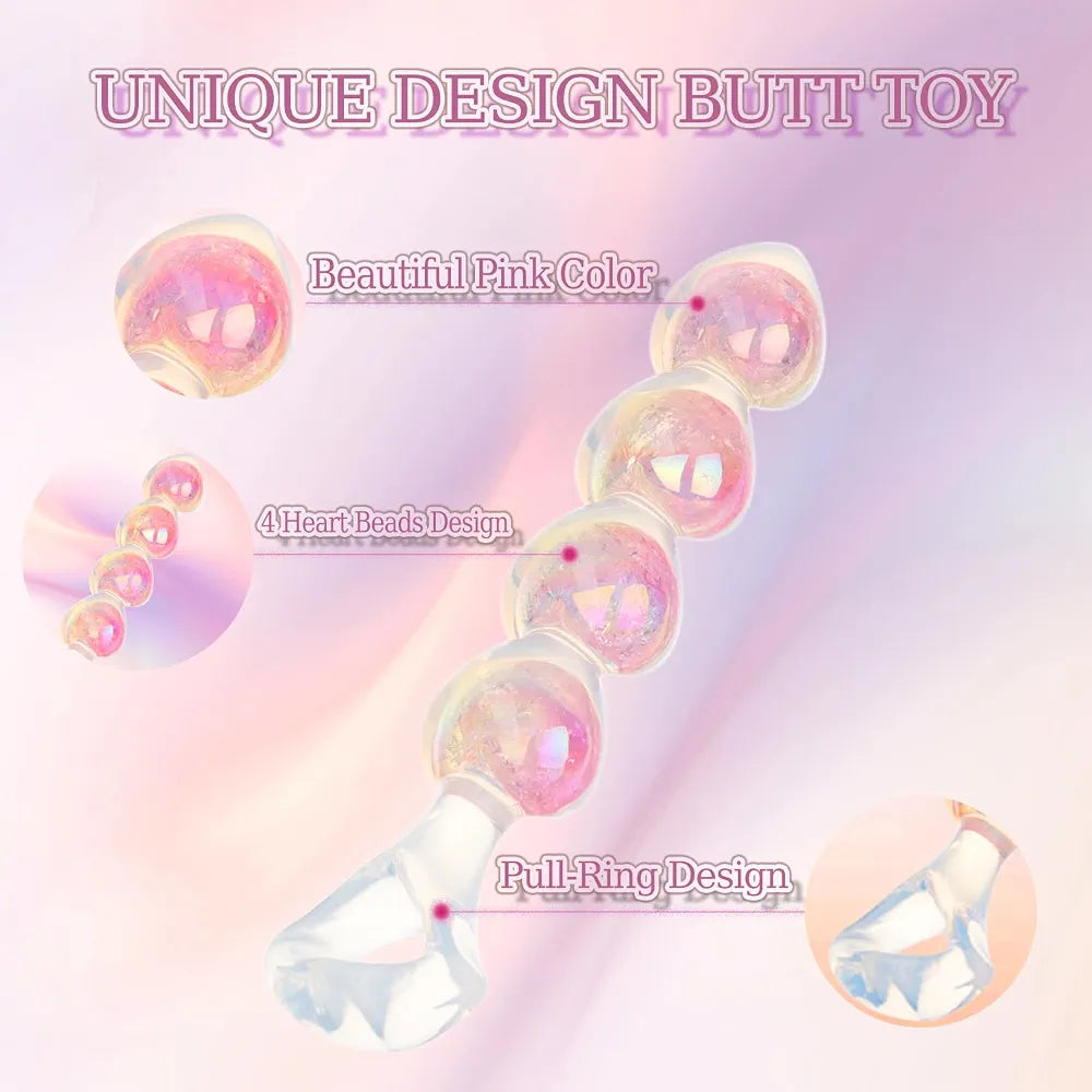 Beginner-Friendly Dual-Layer Silicone Heart-Shaped Anal Training Plug