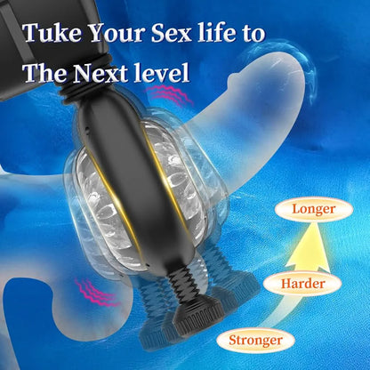Wordone Automatic Male Masturbator with LCD Display, Adjustable Penis Pump and Stroker