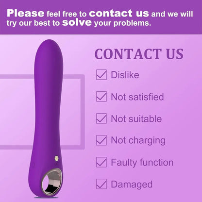 10-Mode Silicone Bullet Vibrator - G-Spot, Clitoral, and Nipple Stimulator for Women and Couples