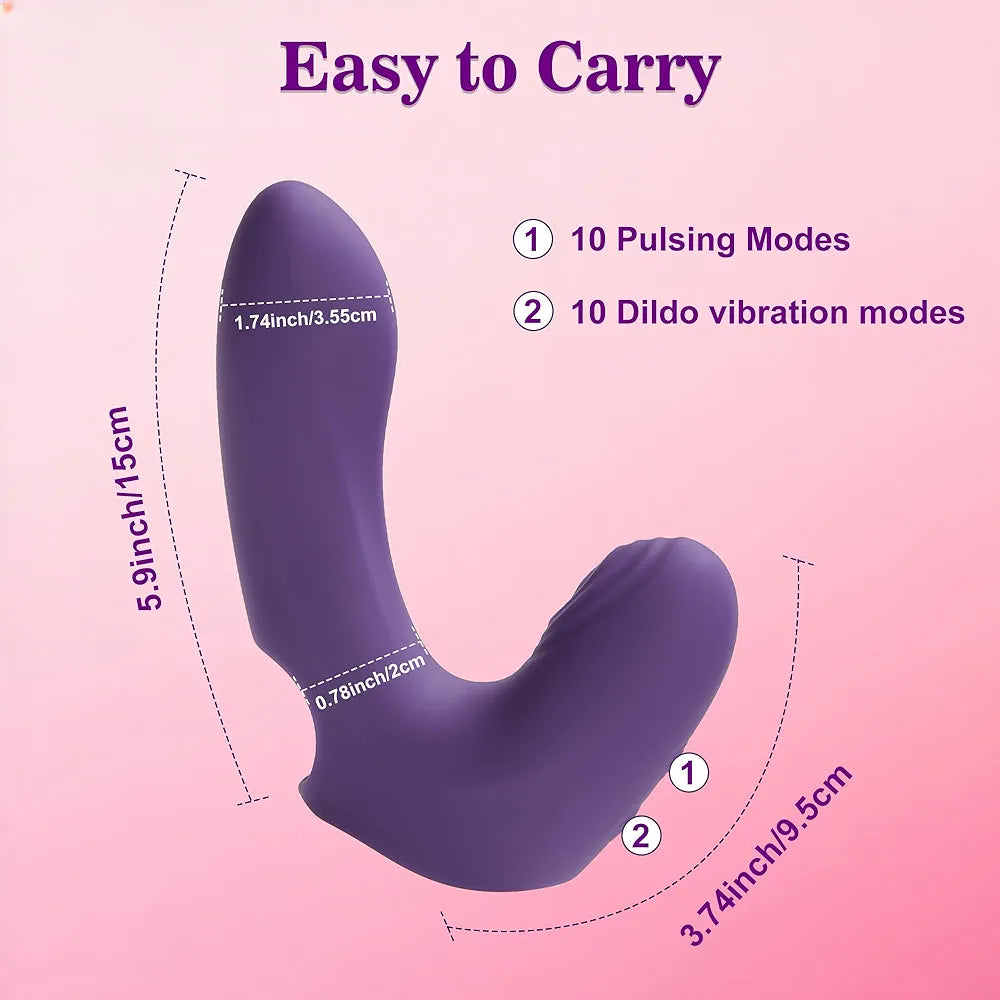 Discreet Finger-Wearable Clitoral Stimulator with 10 Vibration Patterns