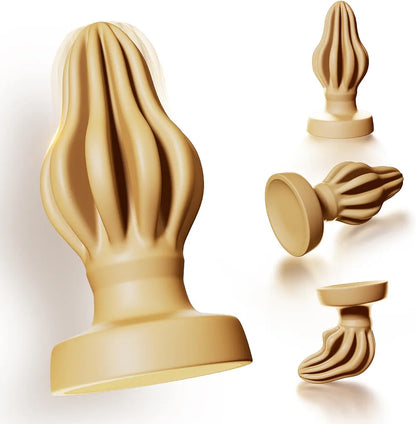 Premium 3-Piece Silicone Anal Training Bead Set with Suction Cup Base