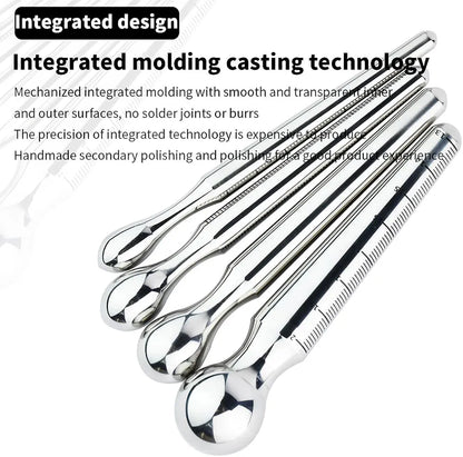 Heuceo 12.5CM Stainless Steel Graduated Urethral Dilator and Prostate Stimulator for Men