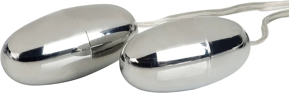 CalExotics Pocket Exotics Dual-Motor Vibrating Silver Bullet Massager