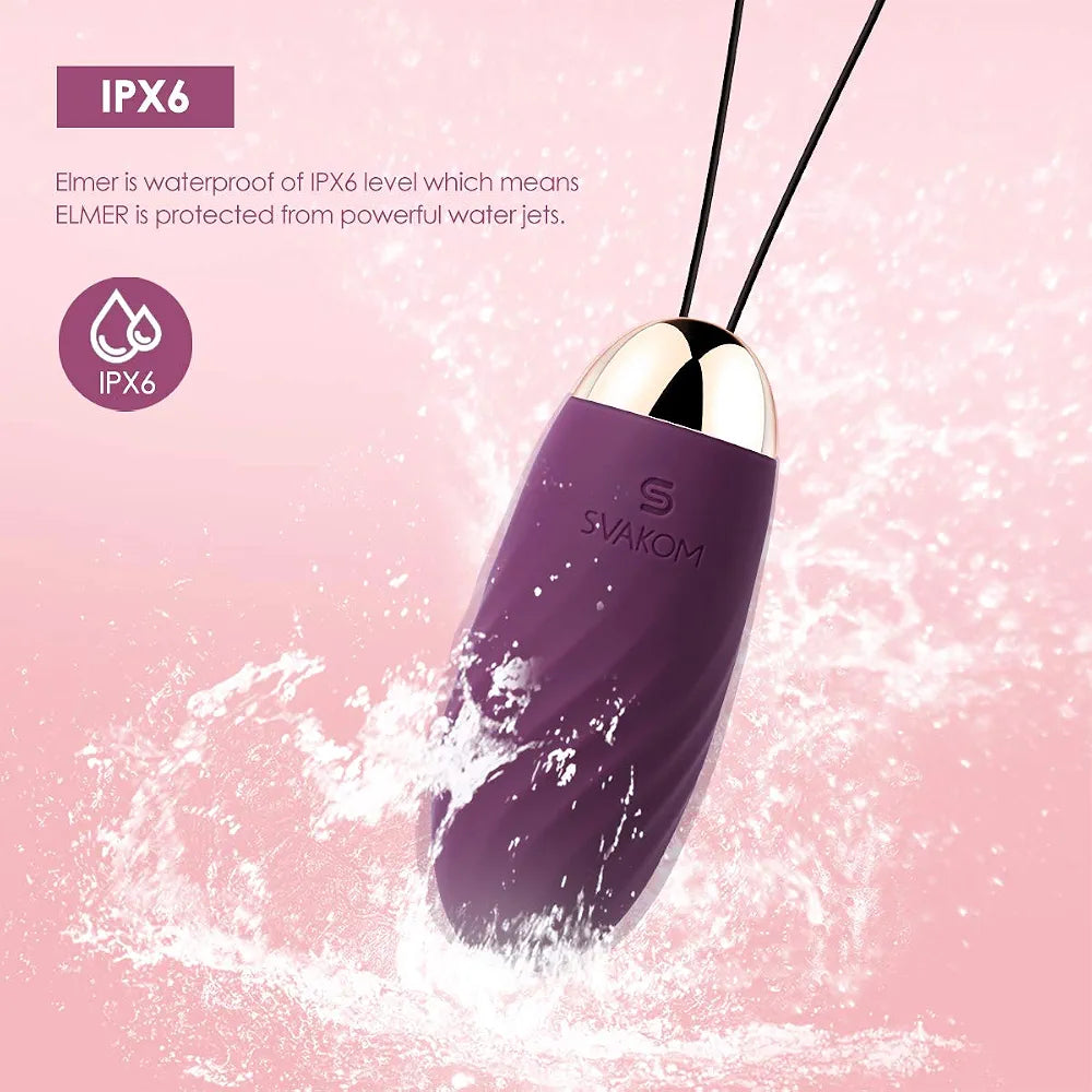 SVAKOM Elmer Wireless Remote-Controlled Bullet Vibrator - Discreet Vibrating Egg