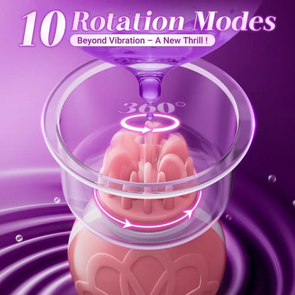 10-Mode Rotating Nipple Suction Stimulator for Enhanced Sensitivity