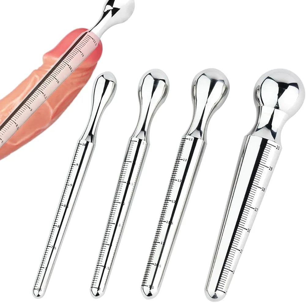 Heuceo 12.5CM Stainless Steel Graduated Urethral Dilator and Prostate Stimulator for Men