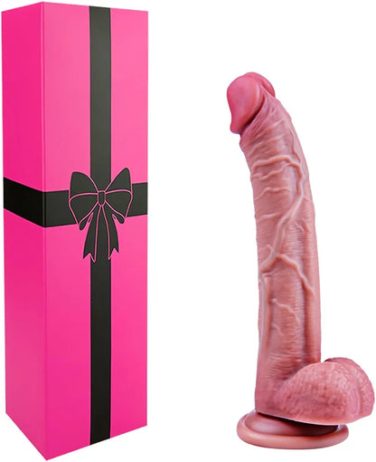 7-Inch Ultra-Slim Realistic Silicone Beginner Dildo with Suction Cup