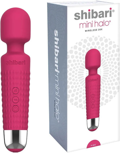 Compact Rechargeable Shibari Wand Massager - Rose Pink