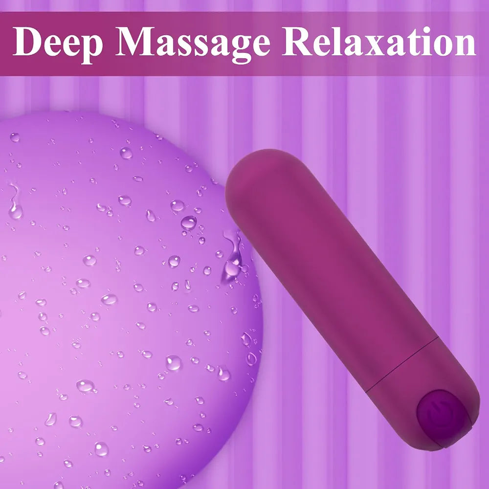 Premium Cordless Handheld Massager with 10 Vibration Modes - Quiet & Portable Travel Design