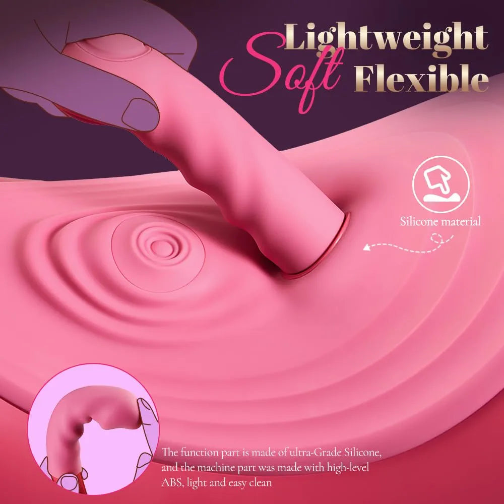 VVD Wireless Remote-Controlled Thrusting Sex Machine with Clitoral Stimulation and Riding Saddle for Women