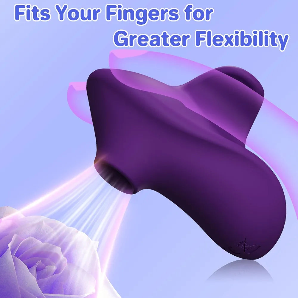 Rose-Shaped Clitoral Suction Stimulator with 10 Vibration Modes for Women