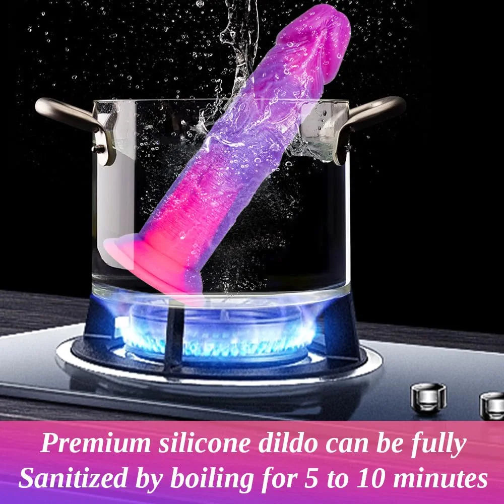 12-Inch Realistic Soft Silicone Extra-Long Thick Dildo with Strong Suction Cup for Hands-Free Play