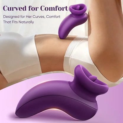 Premium Waterproof Oral Stimulation Device with Pulsating Licking Technology